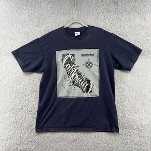 Streetwise Clothing Cali Script T-Shirt in navy Streetwear mens XL